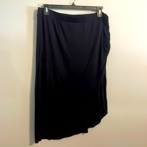 Lane Bryant Stretchy Asymmetrical Black Skirt-Size 22/24